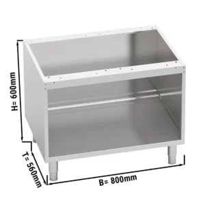 Otevřená spodní konstrukce - 800mm