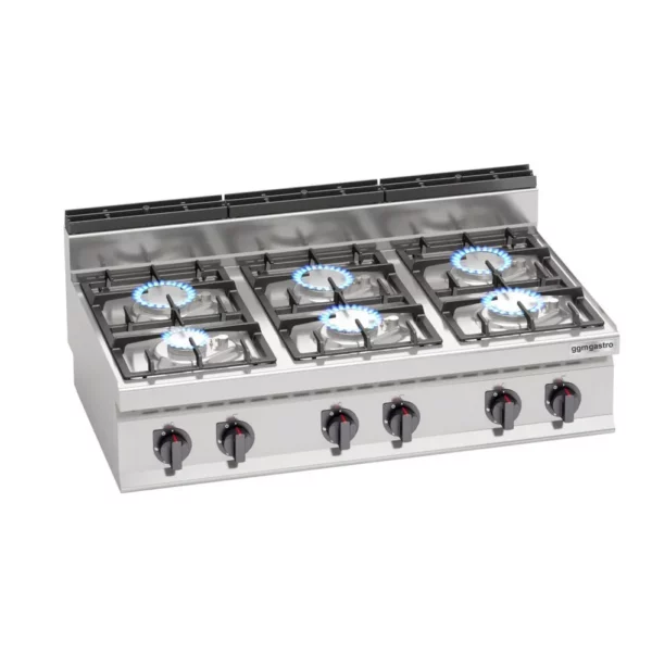 Plynový sporák - 33,5 kW - 6 hořáků - Image 4