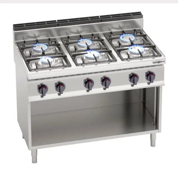 Plynový sporák - 31,5 kW - 6 hořáků - Image 5