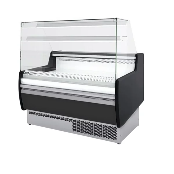 Chladící pult - 1310 mm - s LED osvětlením a 1 policí - standardně s černým předním panelem - Image 2