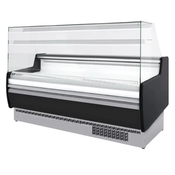 Chladící pult - 1930 mm - s LED osvětlením a 1 policí - standardně s černým předním panelem - Image 2