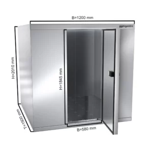 Chladící box - 1,2 x 1,5 m - výška: 2,01 m - 2,6 m3