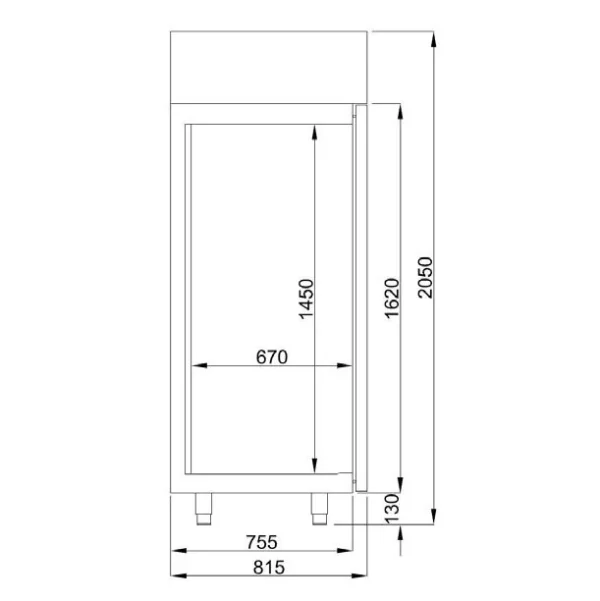 Chladnička PREMIUM - GN 2/1 - 1400 litrů - se 2 dveřmi - Image 6