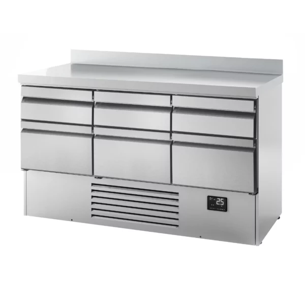 Chladící stůl PREMIUM PLUS - 1460 x 700 mm - 6 zásuvek a zásuvka - Image 9