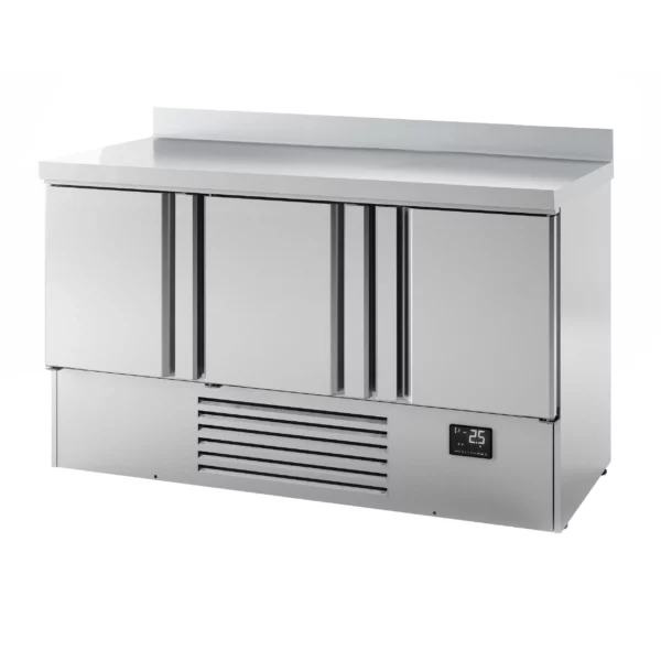 Chladící stůl PREMIUM PLUS - 1460 x 700 mm - se 3 dveřmi a podstavcem - Image 8