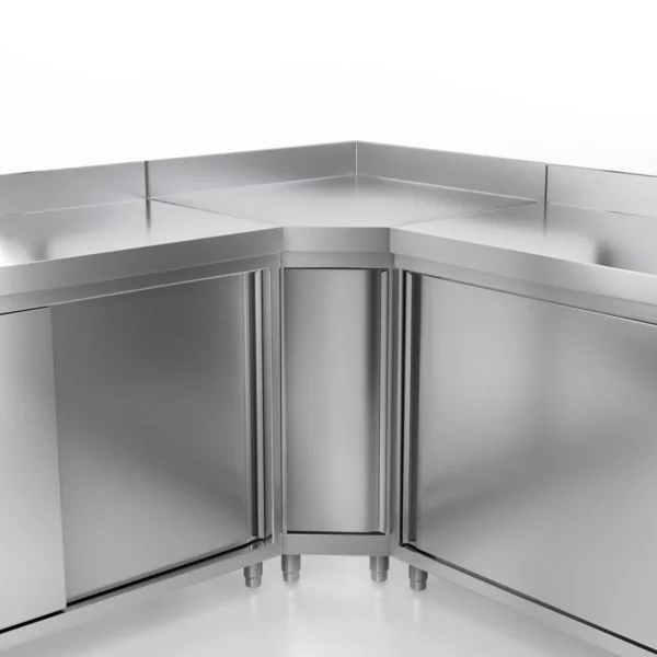 Nerezová pracovní skříň PREMIUM - 1000x800mm - s posuvnými dveřmi bez podstavce - Image 7