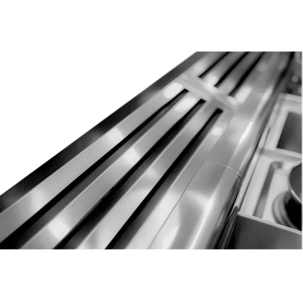 Mobilní varná stanice - 1600 x 850 mm - výška: 1170 mm - včetně fritézy, desky na smažení, vany a neutrálního prvku - Image 9