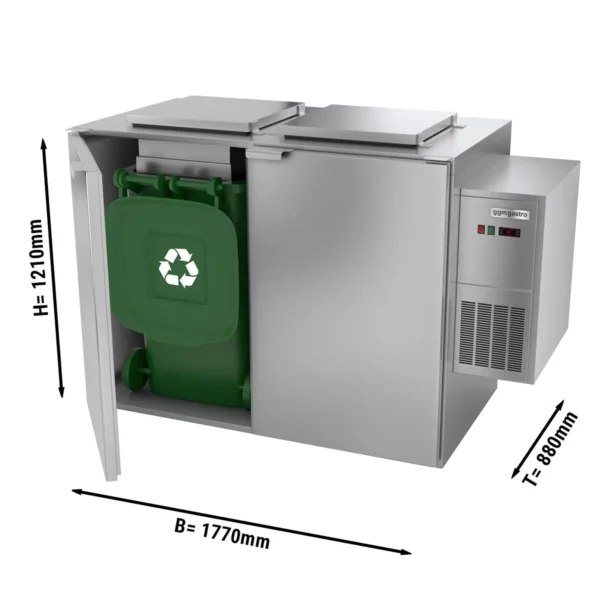 Mokrý - chladič odpadu 2x 120 nebo 1x 240 litrů - jednotka vpravo - Image 6
