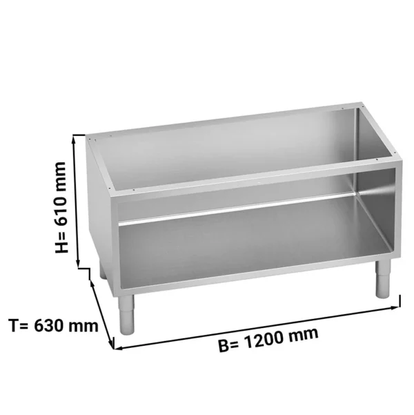 Otevřená spodní konstrukce - 1200 mm - se zaoblenými hranami - Image 2