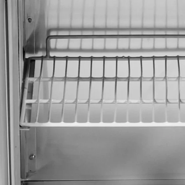 Chladící stůl na pizzu - 2100x800mm - se 3 dvířky a 7 zásuvkami - včetně chladící vitríny - 10x GN 1/3 - Image 2