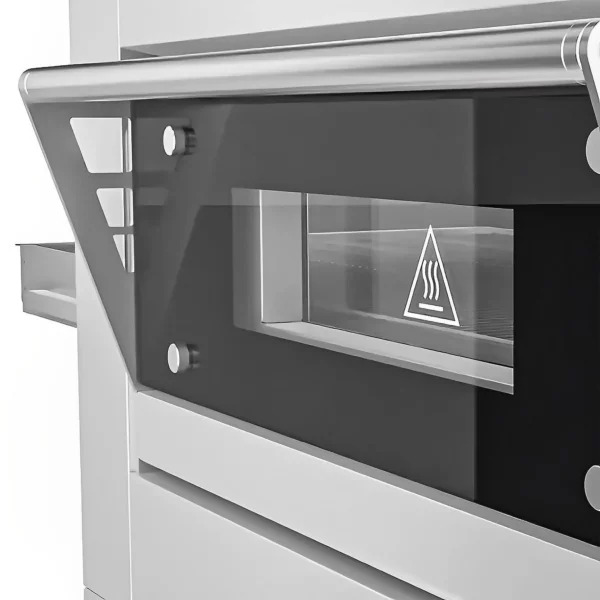 (2 kusy) elektrická průběžná trouba - 1670x2150mm - digitální - šířka pásma: 800mm - včetně základního rámu - Image 3
