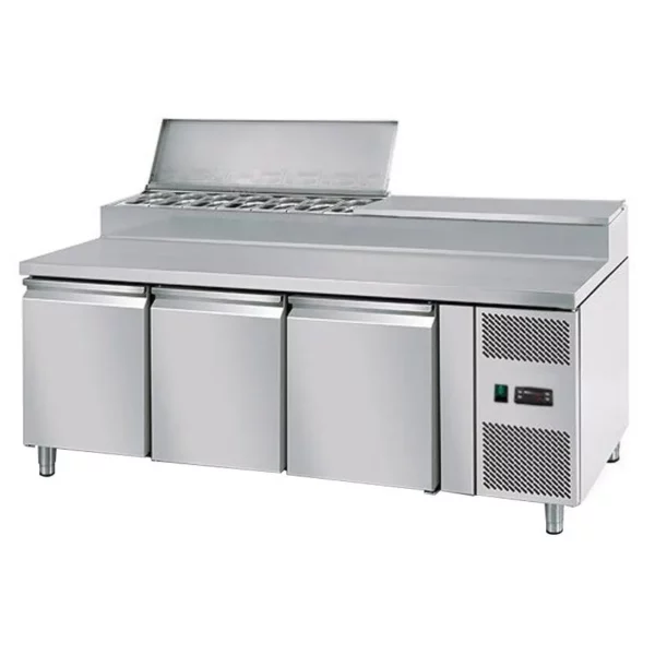 Přípravný stůl ECO - 1795 mm - pro 8x GN 1/3 - 1 dvířka a 4 zásuvky - Image 4
