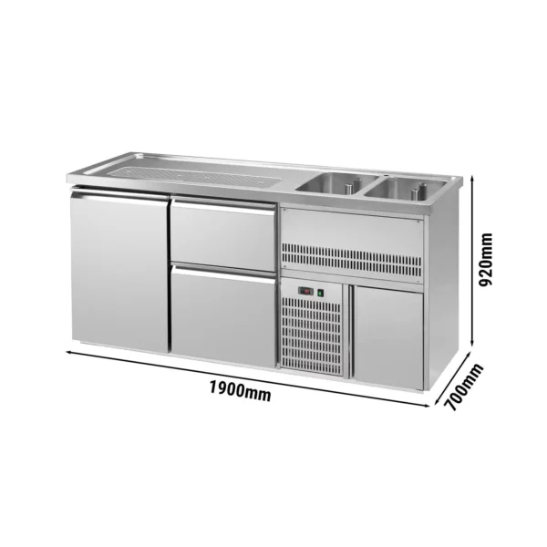 Pivní bar PREMIUM PLUS- 1950x700mm - 1 dvířka a 2 zásuvky