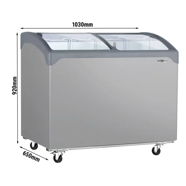 Mraznička - 1030x650mm - 209 litrů - s posuvným skleněným víkem