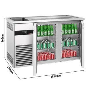 Pivní bar PREMIUM - 1550x700mm - 2 dvířka