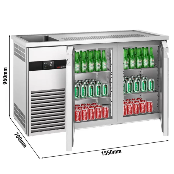 Pivní bar PREMIUM - 1550x700mm - 2 dvířka