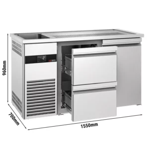 Pivní bar PREMIUM - 1550x700mm - 1 dvířka a 2 zásuvky