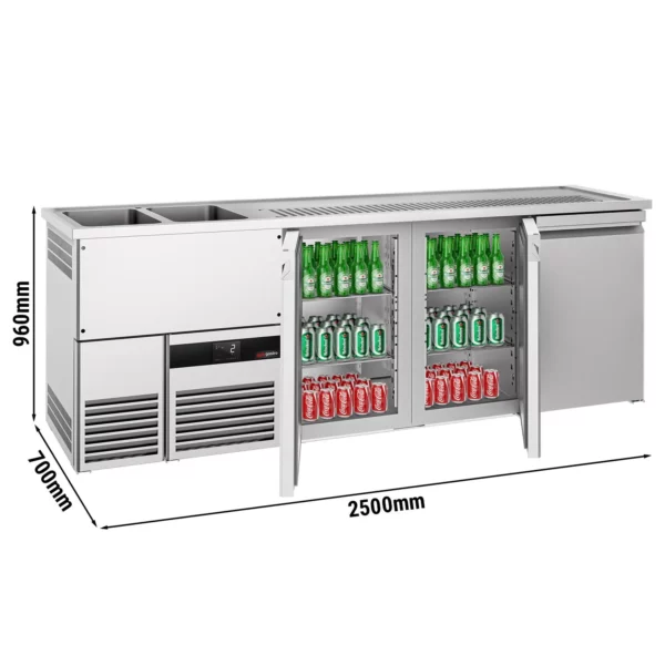 Pivní bar PREMIUM - 2500x700mm - 3 dvířka