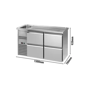 Pivní bar PREMIUM PLUS- 1550x700mm - 4 zásuvky