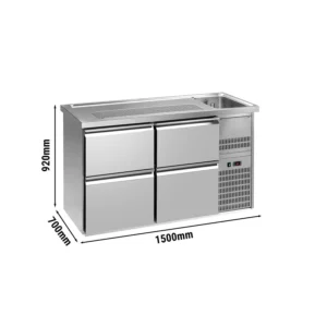 Pivní bar PREMIUM PLUS - 1550x700mm - se 4 zásuvkami