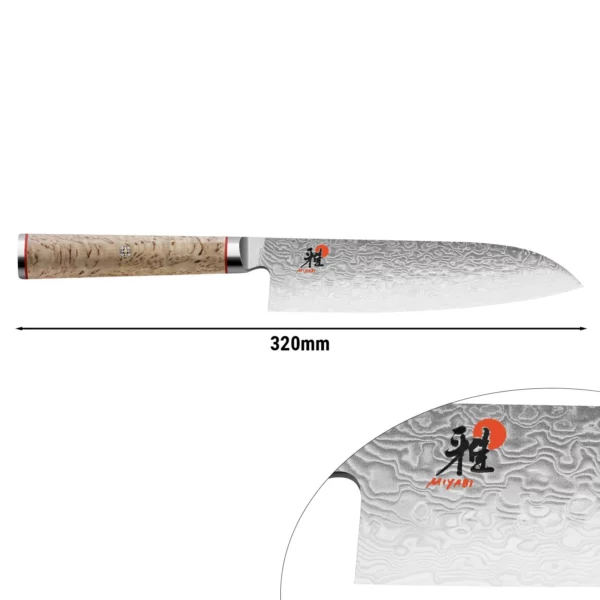 MIYABI | 5000 MCD - Santoku nůž - čepel: 180mm