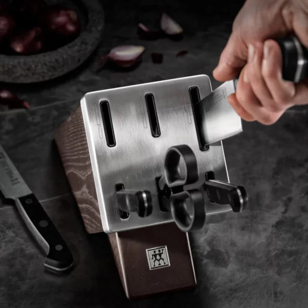 ZWILLING | GOURMET - Samoostřící blok s noži, 7dílný | jaseň | čokoláda - Image 11