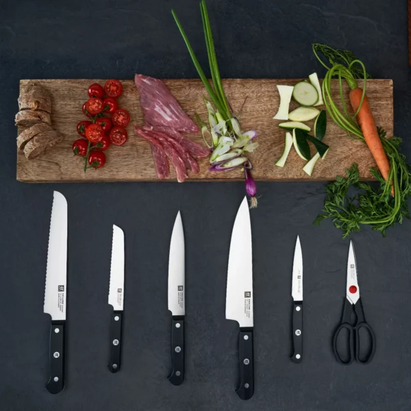 ZWILLING | GOURMET - Samoostřící blok s noži, 7dílný | jaseň | čokoláda - Image 16