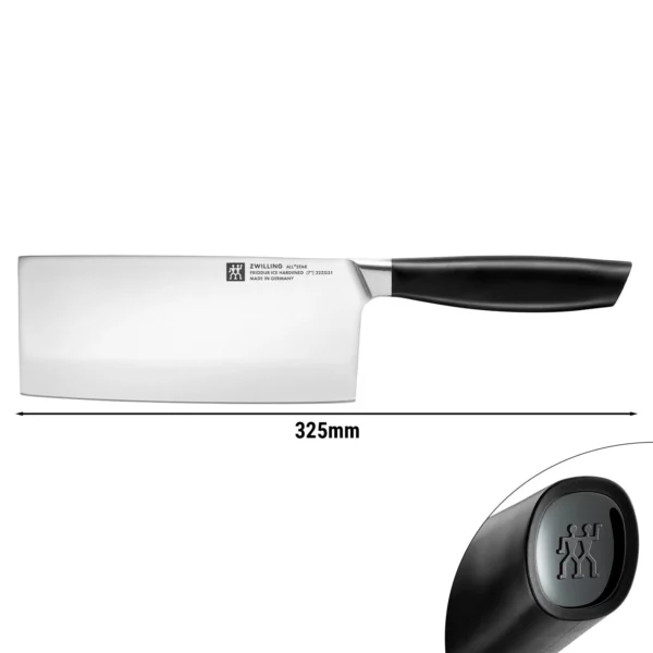 ZWILLING | ALL * STAR - Čínský kuchařský nůž - čepel: 180mm - černý