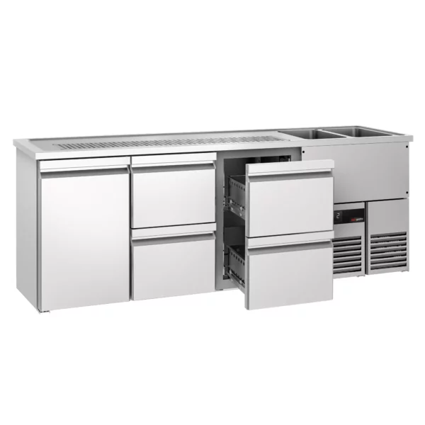 Pivní bar PREMIUM - 2500x700mm - 1 dvířka a 4 zásuvky - Image 3