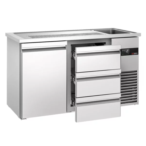 Pivní bar PREMIUM - 1550x700mm - 1 dvířka a 3 zásuvky - Image 3