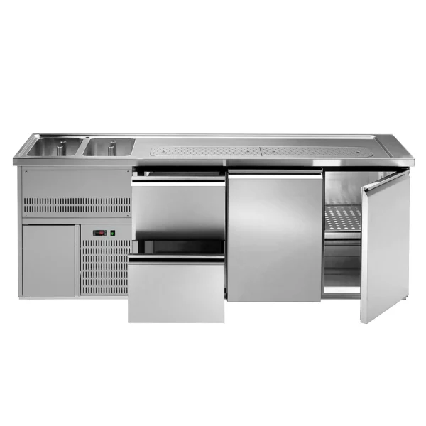 Pivní bar PREMIUM PLUS- 2500x700mm - 2 dvířka a 2 zásuvky - Image 4