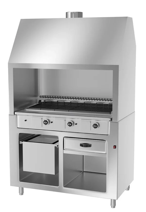 Plynový gril BERLÍN - 1,37m - nerezový vzhled - Image 3