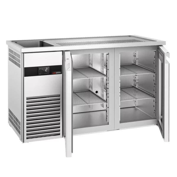 Pivní bar PREMIUM - 1550x700mm - 2 skleněná dvířka - Image 3