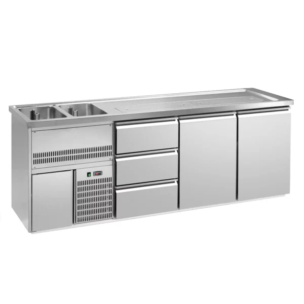 Pivní bar PREMIUM PLUS - 2500x700mm - 2 dvířka a 3 zásuvky - Image 3