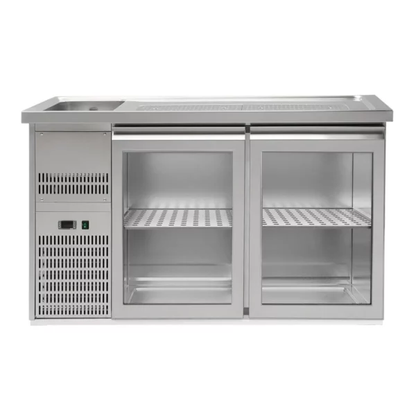Pivní bar PREMIUM PLUS - 1550x700mm - 2 skleněná dvířka - Image 3