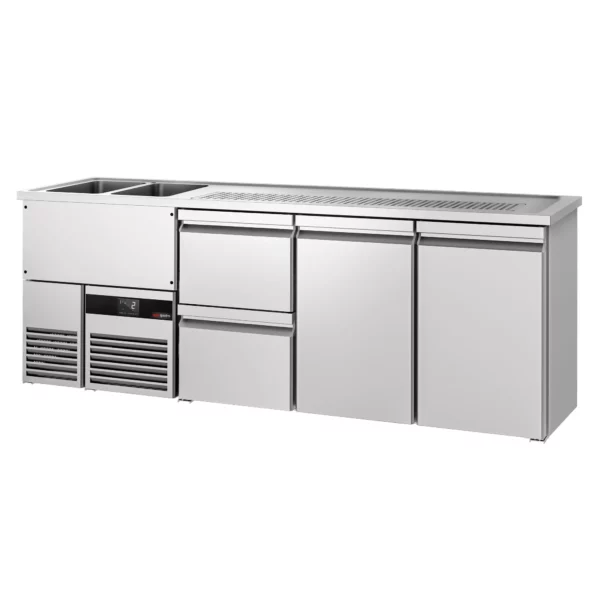 Pivní bar PREMIUM - 2500x700mm - 2 dvířka se 2 zásuvkami - Image 4