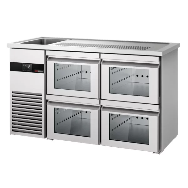 Pivní bar PREMIUM - 1550x700mm - 4 skleněné zásuvky - Image 4