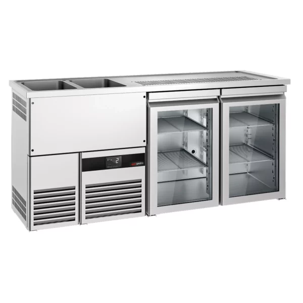 Pivní bar PREMIUM - 1950x700mm - 2 skleněná dvířka - Image 4
