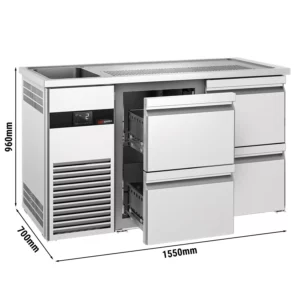 Pivní bar PREMIUM - 1550x700mm - 4 zásuvky