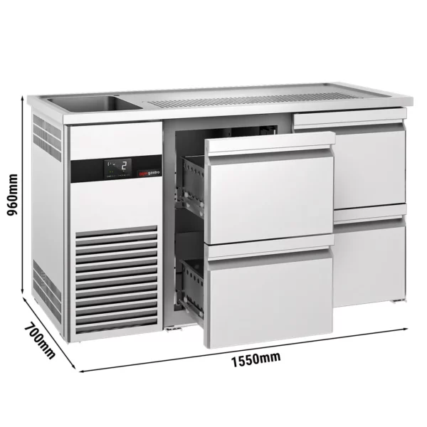 Pivní bar PREMIUM - 1550x700mm - 4 zásuvky