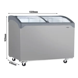 Mraznička - 1320x650mm - 286 litrů - s posuvným skleněným víkem