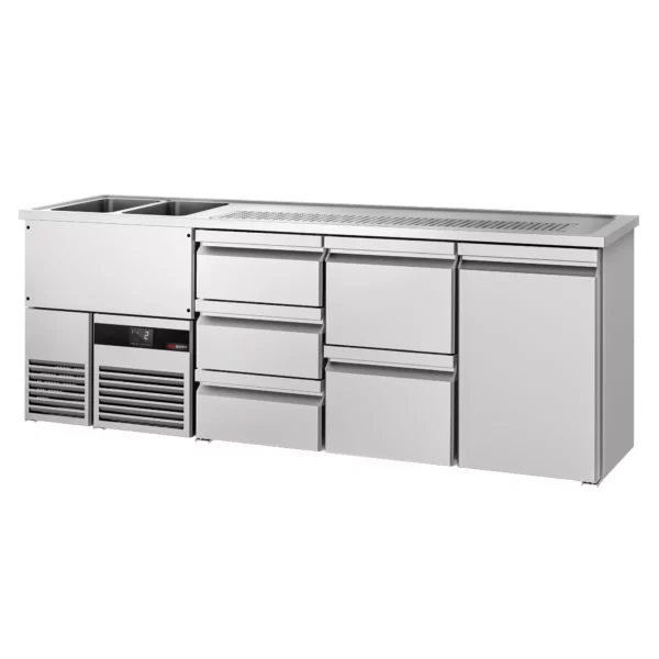 Pivní bar PREMIUM - 2500x700mm - 1 dvířka a 5 zásuvek - Image 3