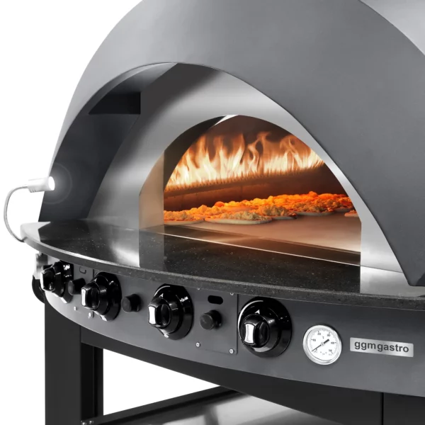Plynová kamna na pizzu - antracit - 9x 25cm - manuální - včetně základního rámu - Image 5