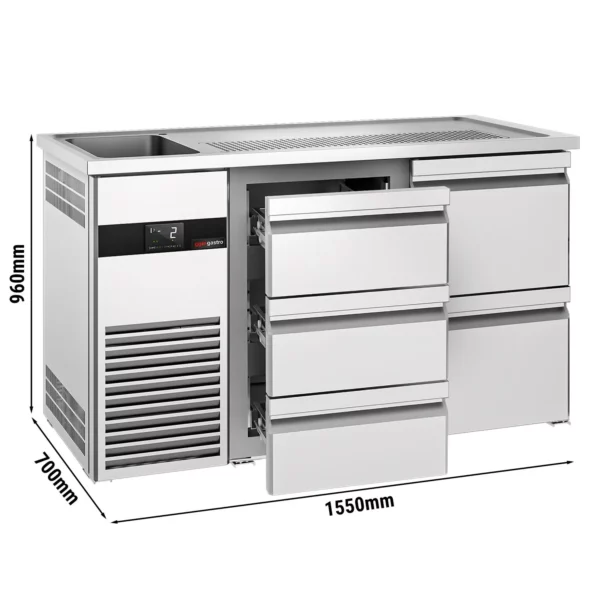 Pivní bar PREMIUM - 1550x700mm - 5 zásuvek