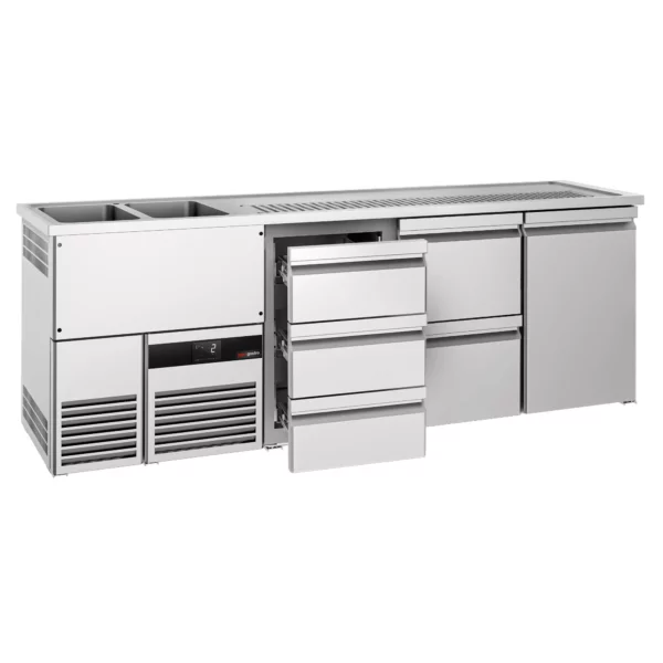 Pivní bar PREMIUM - 2500x700mm - 1 dvířka a 5 zásuvek - Image 4