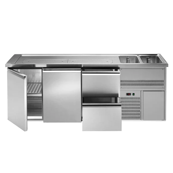 Pivní bar PREMIUM PLUS - 2500x700mm - 2 dvířka a 2 zásuvky - Image 4