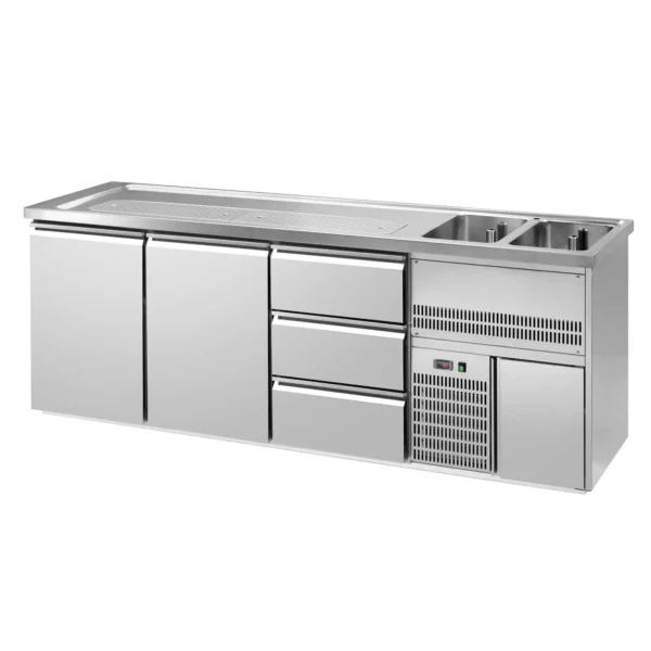 Pivní bar PREMIUM PLUS - 2500x700mm - 2 dvířka a 3 zásuvky - Image 3
