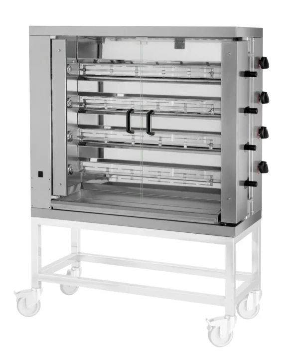 Plynový gril na kuřata ECO se 4 rožněmi pro 24 kuřat - 1098 x 480 x 1000 mm - Image 3