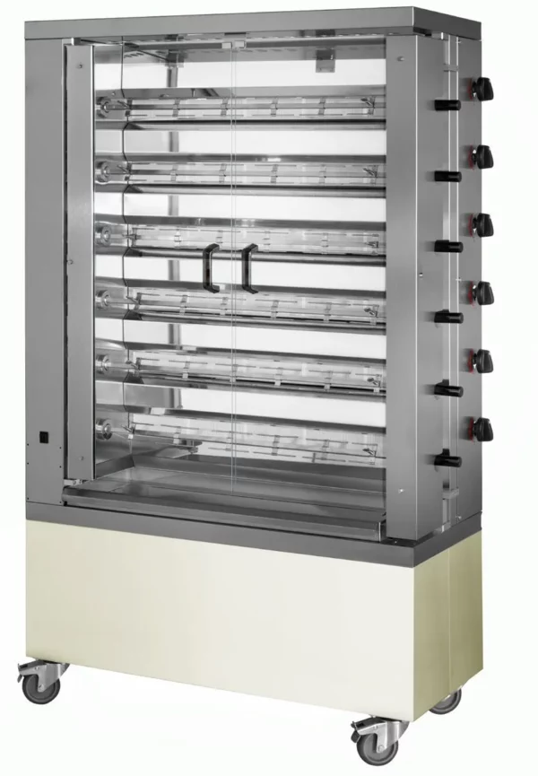 Plynový gril na kuřata ECO se 6 rožněmi pro 36 kuřat - 1098 x 480 x 1860 mm - Image 5