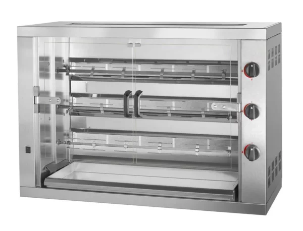 Plynový gril na kuřata PREMIUM se 3 rožněmi pro 18 kuřat - 1190 x 480 x 820 mm - Image 3